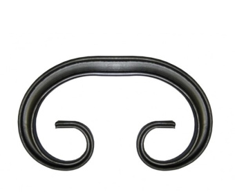 Кованый элемент ковки металлический орнамент Вензель Т15-130-65