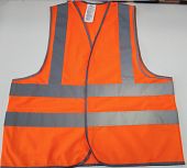 Жилет светоотражающий сигнальный оранжевый (3Э)ГОСТ 12.4.281-2014 4СОП