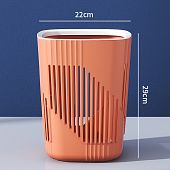 Корзина ведро для мусора офисная мусорка Mantella 4049-КР Кирпичный 14 литров